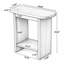 Solid Wood End Table, H-Shaped 2-Tier Side Table with Storage Shelf-393890381-393890382-393890383