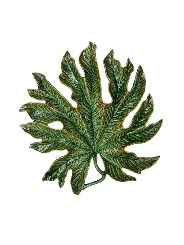 Chestnut Tree Leaf Sculpture by Bordallo Pinheiro