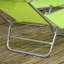 Chaise longue pliante 2 pièces Outsunny avec dossier inclinable à 6 positions-1989724101