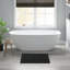 24x60" Black 100% Cotton Reversible 3000 Gsm Bath Rug - Look And Feel, , Medium Pile 1 Pcs Extremely , Machine Washable, 0.5-172801827