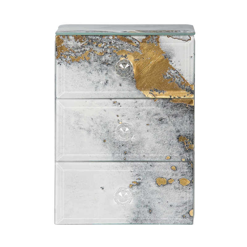 Maura Glass Jewelry Box + Drawers