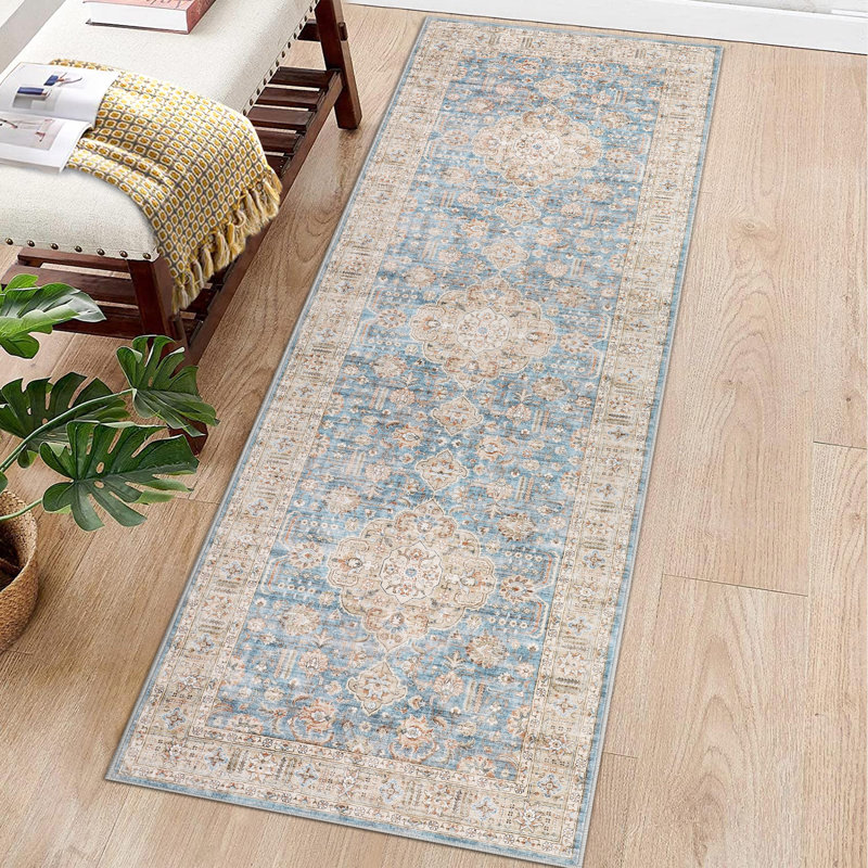 Tapis Olivarria avec envers antidérapant, Tapis de couloir 2 pi x 6 pi