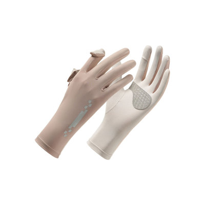 Ice silk glov Ice Silk Sunscreen Gloves For Summer Breathable Thin Against Direct Sunlight Outdoor Driving Against Slipping Touch Screen
