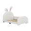 Twin Size Upholstered Rabbit-Shape Princess Bed