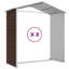 Brenza Garden Shed 191x725x198 cm Galvanised Steel-1782268238