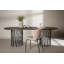 Stone Oval Dining Table - Black / Mocca Veneer