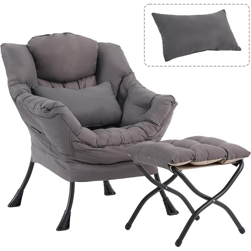Fauteuil d'appoint avec repose-pieds Lazy Chair