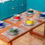 Service de vaisselle 24 pièces, assiettes et bols Boho Style
