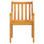 4 - Person Wood Patio Dining Set with Square Table