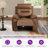40.9” Wide Modern Faux Leather Electric Standard Recliner With USB & Type-C Ports (Set Of 2)-807499637