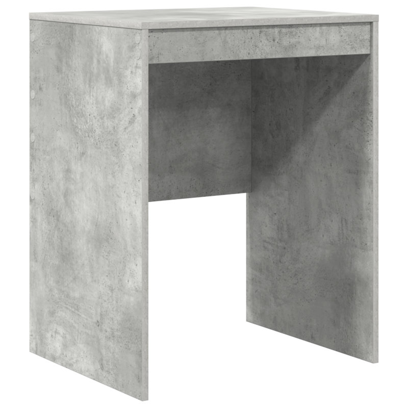 Writing Desk Particle Board 76 Cm, 76cm H x 60cm W x 50cm D, Concrete Grey