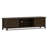 Burlington 72"W Solid Wood Transitional Low Profile TV Stand for TVs up to 80" with 2 Cabinets and Adjustable Shelf
