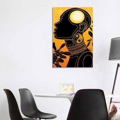 Energy by Colored Afros Art - Wrapped Canvas Print