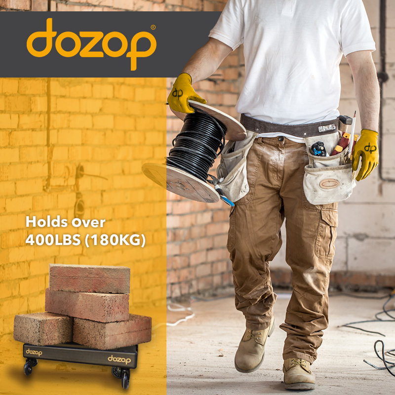 14.2cm H x 50.5cm W x 50cm D 180kg Platform Trolley