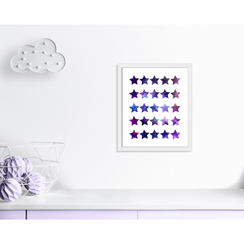 Décoration murale pour enfants rockin, 24.5" H x 20.5" W x 0.63" D, Cadre blanc