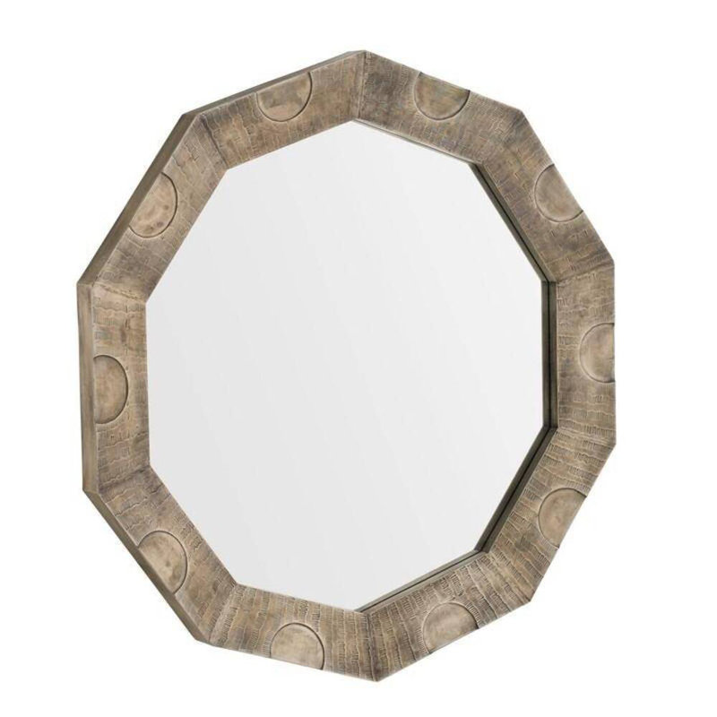 Kiernan Decagon Brass Mirror