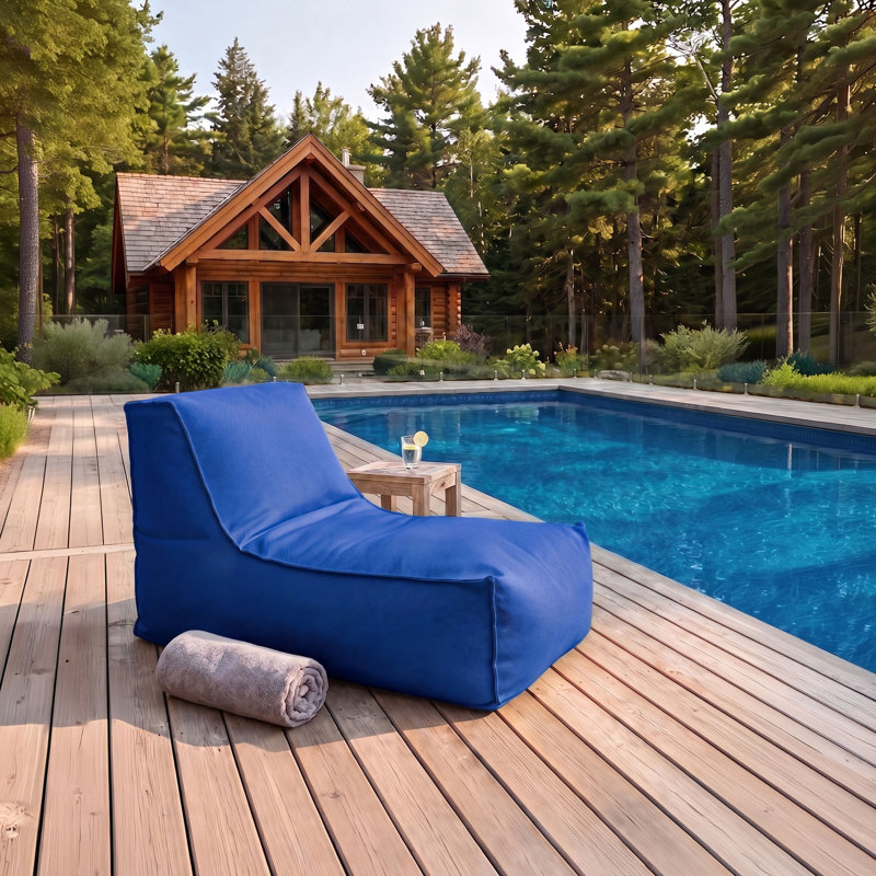 Fauteuil à billes et chaise longue Alpine, Blue