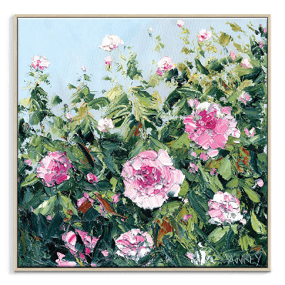 Pink Roses by Angela Hawkey - Painting