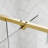 38-42" Wide X 71" High Pivot Semi-Frameless Shower Door With Clear Glass-123058511