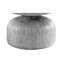 Table basse Creative Cement avec couvercle rond gris vieilli et plateau de table confortable