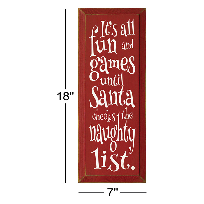 Christmas Novelty & Humor Wood Sign