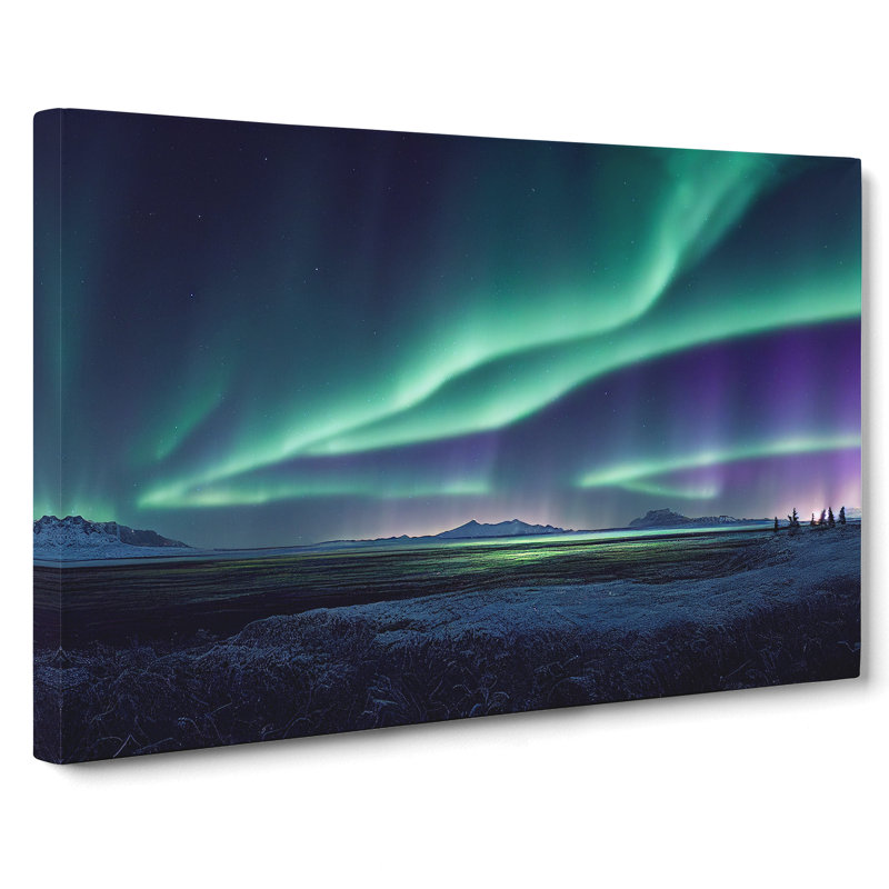 The Showstopping Northern Lights - Wrapped Canvas Print, 35cm H x 50cm W x 3cm D
