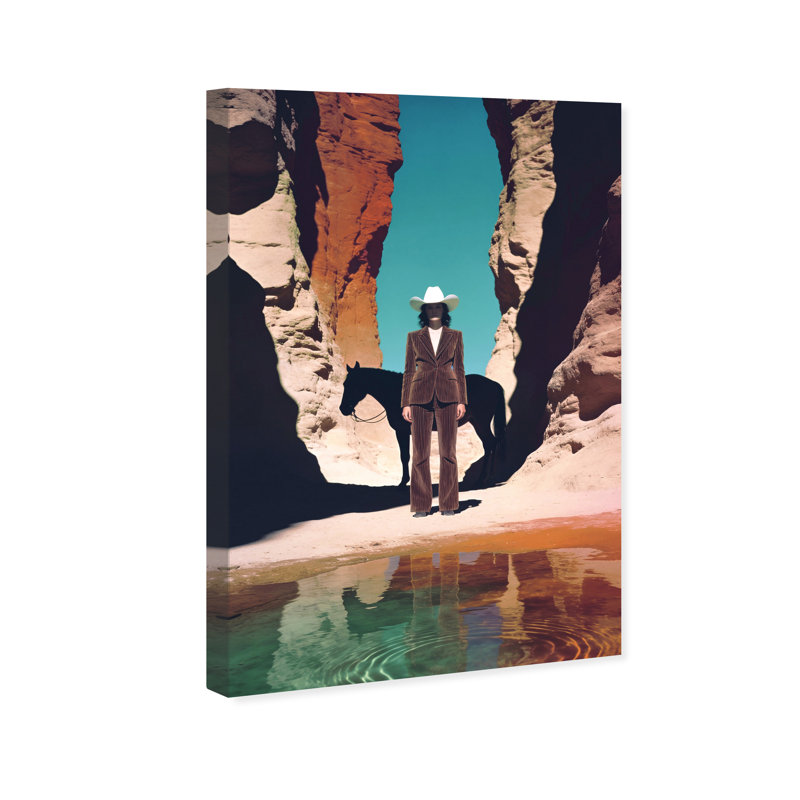 Cowgirl's Surreal Print by Oliver Gal, 10"H x 15"W, Gallery Wrapped