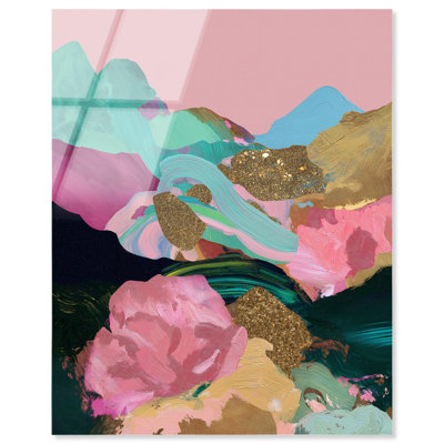 Sweet Geology II Acrylic Print Gold Dam Wall Decor by Art Remedy, Ready to Hang, 16 x 20