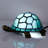 Tiffany Tortoise Lamp Small Stained Glass Turtle Desk Lamp 8X5X4 Inch Animal Antique Accent Table Light (Turtle)-1909213513