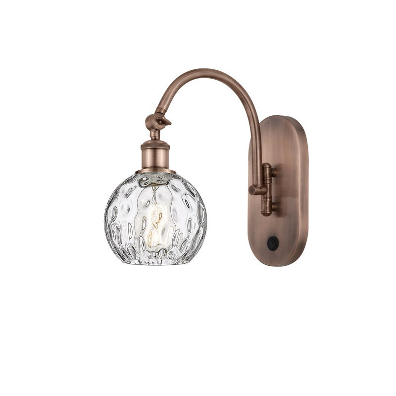 Bras pivotant en acier Ambrosane, H 11,75 po x l 6 po x P 13 po, Led, Cuivre antique