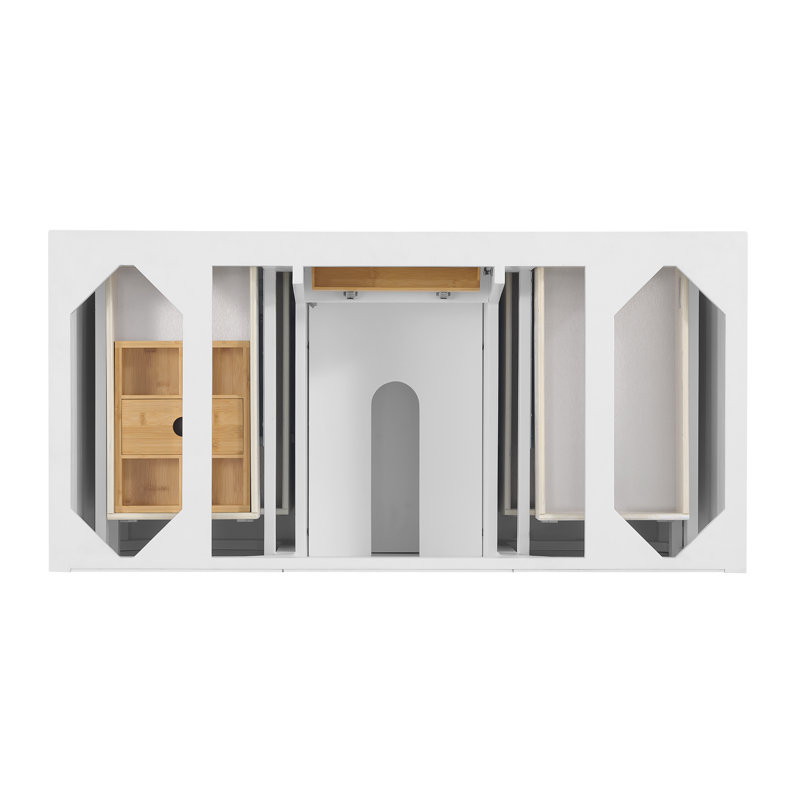 Lorelai 48'' W Single Vanity, Bright White, Parisien Bleu