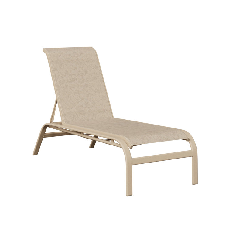 Chaise longue sans accoudoirs Berlin Gardens Murphy, Luna multicolore, Beige jaunâtre