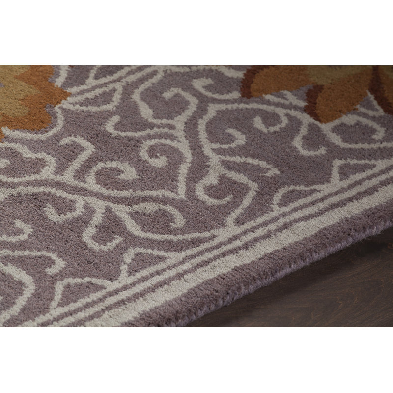Tapis floral traditionnel multicolore en laine touffeté à la main Bartz, 9 pi x 13 pi