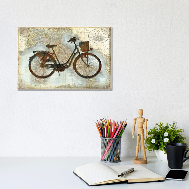 Bike Italy by Amanda Wade - Wrapped Canvas Print, 20.32 cm H x 30.48 cm W