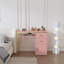 Bureau d'ordinateur rose