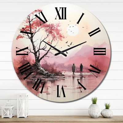 Horloge murale avec art contemporain