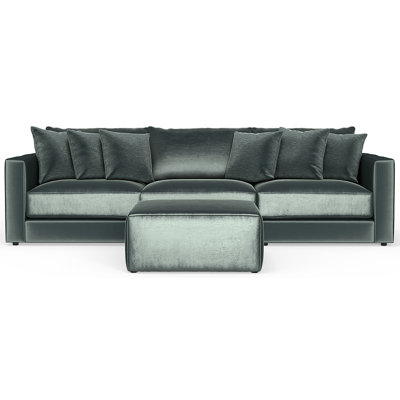 Rondale Three Piece Oversized Sofa With Matching Ottoman