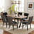 Rectangle Dining Set with Tufted Dining Chair-16201477-16201479