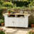 Rolling Mobile Workbench With Expandable Tabletop