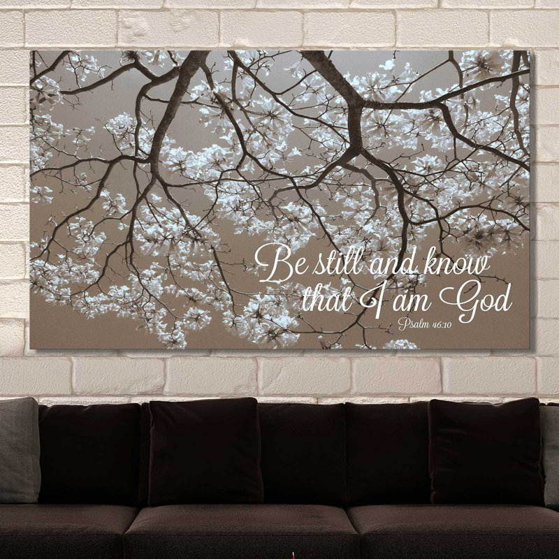 «Be Still», reproduction de photo, H 18 po x l 30 po x P 1 po, Toile tendue
