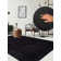 The Carpet Relax - Modern Rug, Fluffy, Short Pile, Non-Slip Underside, Washable up to 30°C, Super-Soft, Fur Look, Black