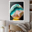 Art mural sur toile liquide, art bleu turquoise et formes abstraites-1840703846-1840703854