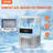 VEVOR 80 lb. Daily Production Cube Clear Ice Freestanding Ice Maker