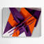 «Geometric Abstraction 18», art mural en métal mauve-1811783835