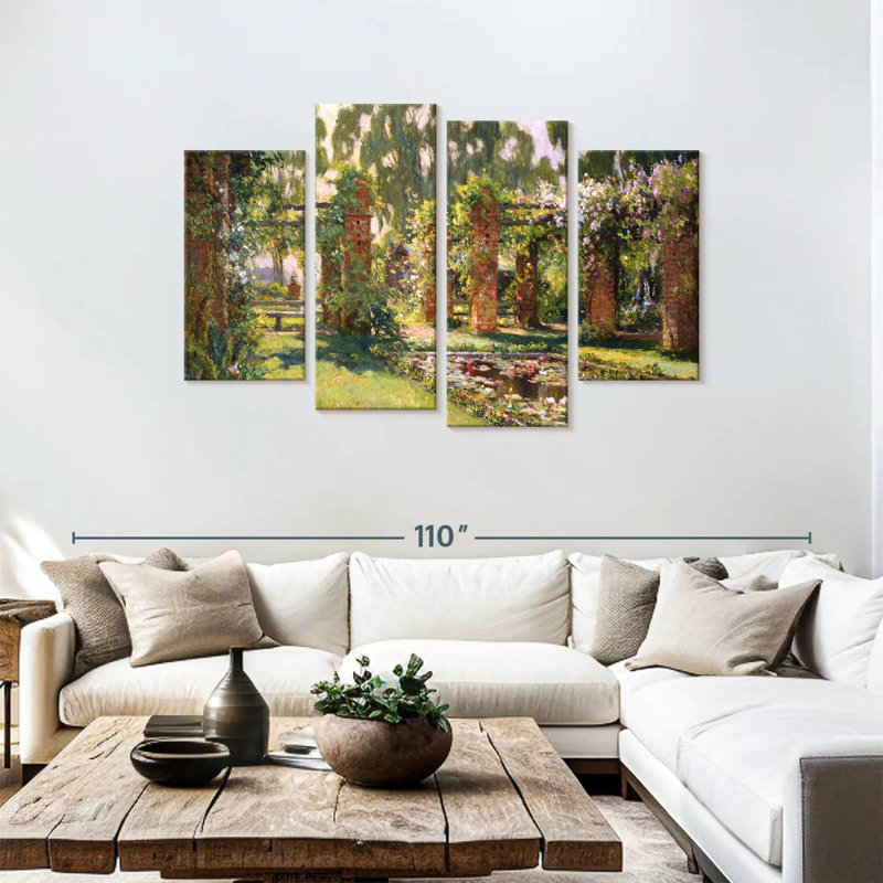 Senne The Lily Pond, 48" H x 75" W