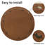 Miroir mural rond de 27,5 pouces pour meuble-lavabo, miroirs ronds en bois