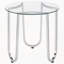 Ensemble de tables basses chromées 3 pièces