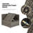 12 - Person Outdoor Wicker Patio Conversation Furniture Set with Fire Pit Table-32829240