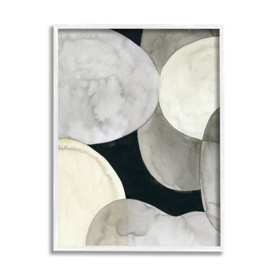 Collage of Circular Shapes Opaque Layered Arrangement par Vision Studio - Peinture sur toile