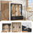 74.8" Farmhouse Hall Tree With Golden Hooks & Handles, Practical Entryway Bench With Adjustable Shelves-123049112